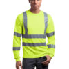AP-48620-Men-CornerStone® – ANSI 107 Class 3 Long Sleeve Snag-Resistant Reflective-Safety Yellow-Front