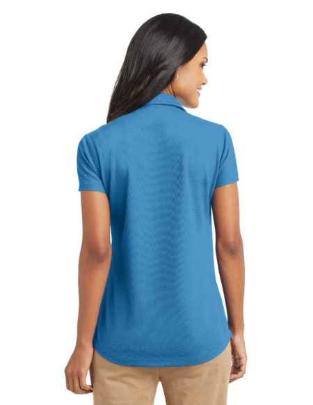AP-45190-Women-Port Authority® Ladies Dry Zone® Grid Polo-Celadon Blue-Back