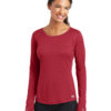AP-47960-Women-OGIO® ENDURANCE Ladies Long Sleeve Pulse Crew-Ripped Red-Front