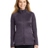 AP-49272-Women-The North Face® Ladies Canyon Flats Stretch Fleece Jacket-Dark Eggplant Purple Heather-Front