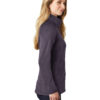 AP-49272-Women-The North Face® Ladies Canyon Flats Stretch Fleece Jacket-Dark Eggplant Purple Heather-Left