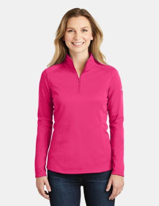 AP-48474-Women-The North Face® Ladies Tech 1/4-Zip Fleece-Petticoat Pink-Front