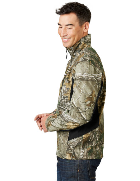 AP-64406-Men-Port Authority® Camouflage Colorblock Soft Shell-Realtree Xtra/ Black-Left