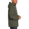 AP-64478-Men-Port Authority® Textured Hooded Soft Shell Jacket-Mineral Green/ Soft Orange-Right