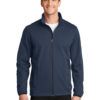 AP-64238-Men-Port Authority® Active Soft Shell Jacket-Dress Blue Navy-Front