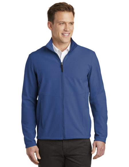 AP-64035-Men-Port Authority ® Collective Soft Shell Jacket-Night Sky Blue-Front