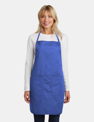 AP-67598-Port Authority® Full-Length Apron-Faded Blue-Front