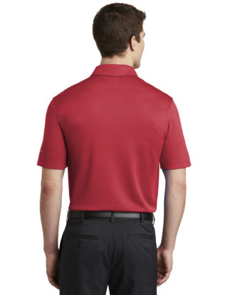 AP-67113-Men-Nike Dri-FIT Hex Textured Polo-Gym Red-Back
