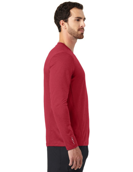 AP-47939-Men-OGIO® ENDURANCE Long Sleeve Pulse Crew-Ripped Red-Right