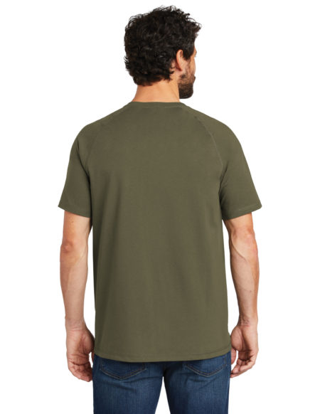 AP-69064-Men-Carhartt Force ® Cotton Delmont Short Sleeve T-Shirt-Moss-Back