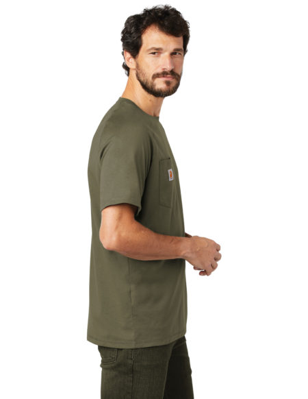 AP-69064-Men-Carhartt Force ® Cotton Delmont Short Sleeve T-Shirt-Moss-Right
