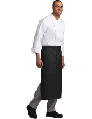 AP-72322-Men-Port Authority® Easy Care Full Bistro Apron with Stain Release-Black-Side