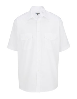 AP-73870-Men’s Short Sleeve Navigator Shirt-White-Front