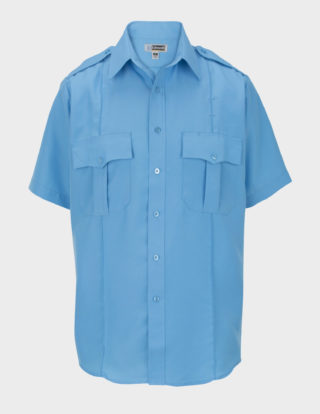 AP-73804-Security Shirt – Short Sleeve-Blue-Front