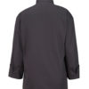 AP-73384-10 Button Long Sleeve Chef Coat-Steel Grey-Back