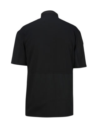 AP-73334-10 Button Short Sleeve Chef Coat-Black-Back