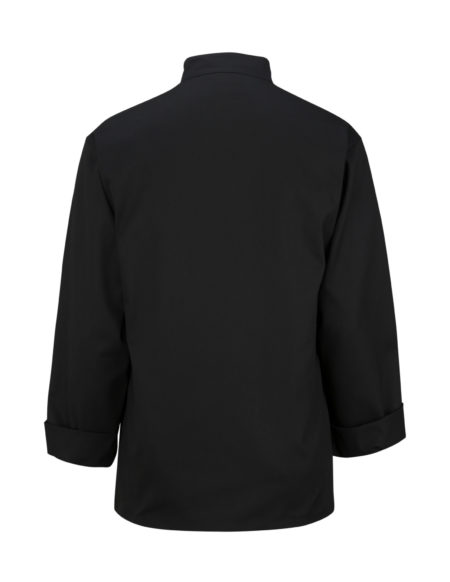 AP-73426-Uniform Server Coat – Long Sleeve-Black-Back