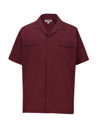 AP-74506-Men’s Pinnacle Service Shirt-Burgundy-Front