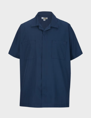 AP-74229-Men’s Zip-Front Service Shirt-Vintage Navy-Front
