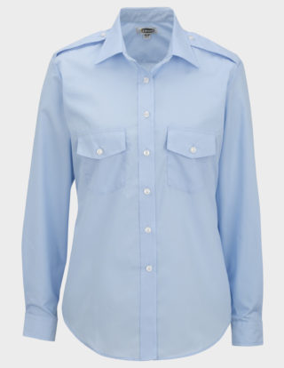 AP-73973-Ladies’ Navigator Shirt – Long Sleeve-blue-Front