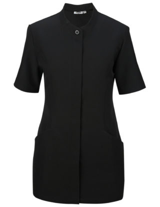 AP-74372-Ladies’ Polyester Tunic-Black-Front