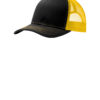 AP-74912-Port Authority® Snapback Trucker Cap-Black / Gold-Side