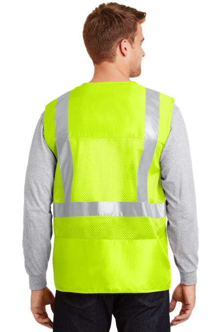 AP-76329-CornerStone® – ANSI 107 Class 2 Mesh Back Safety Vest-Safety Yellow-Back
