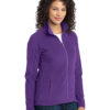 AP-76275-Women-Port Authority® Ladies Microfleece Jacket-Amethyst Purple-Side
