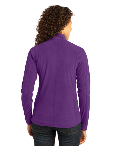 AP-76275-Women-Port Authority® Ladies Microfleece Jacket-Amethyst Purple-Back