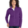 AP-76275-Women-Port Authority® Ladies Microfleece Jacket-Amethyst Purple-Front