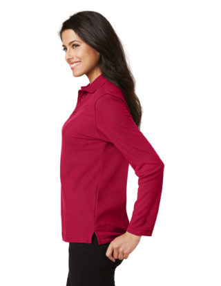 AP49811-Port Authority® Ladies Silk Touch™ Long Sleeve Polo